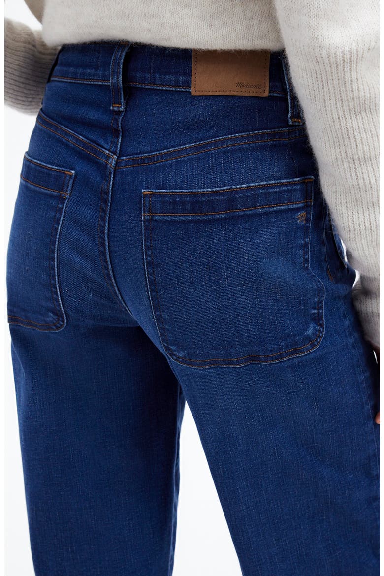 The Emmett Patch Pocket High Waist Wide Leg Jeans, Alternate, color, ALLENTOWN WASH
