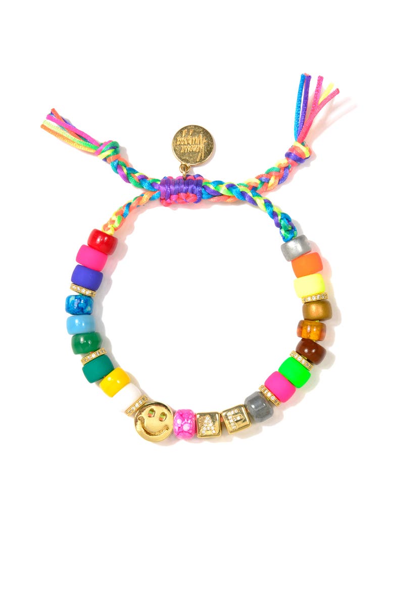 Happy AF Rainbow Bracelet, Main, color, Rainbow