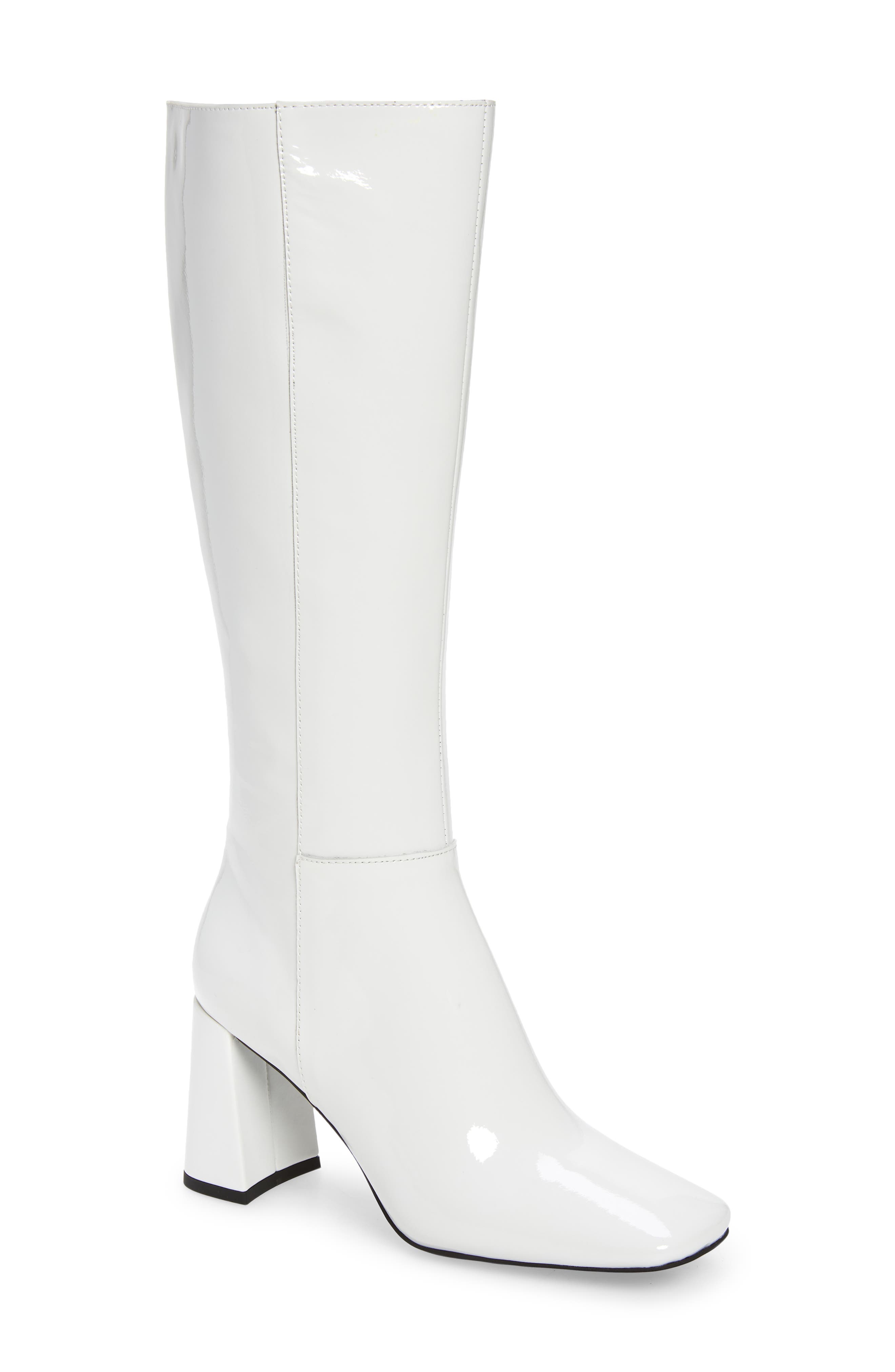 Patti Knee High Boot, Main, color, WHITE PATENT