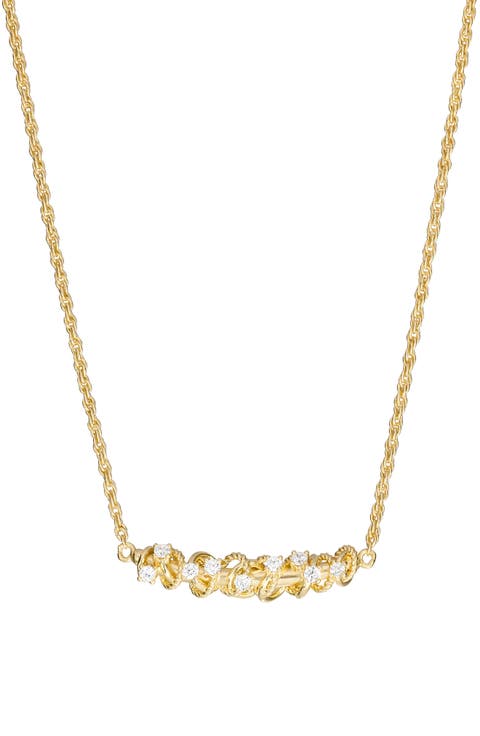 Cubic Zirconia Knot Pendant Necklace