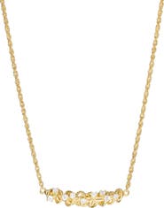 ATHRA LUXE Cubic Zirconia Knot Pendant Necklace
