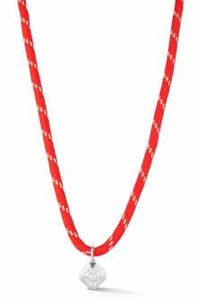 Solitaire Cubic Zirconia Pendant Necklace