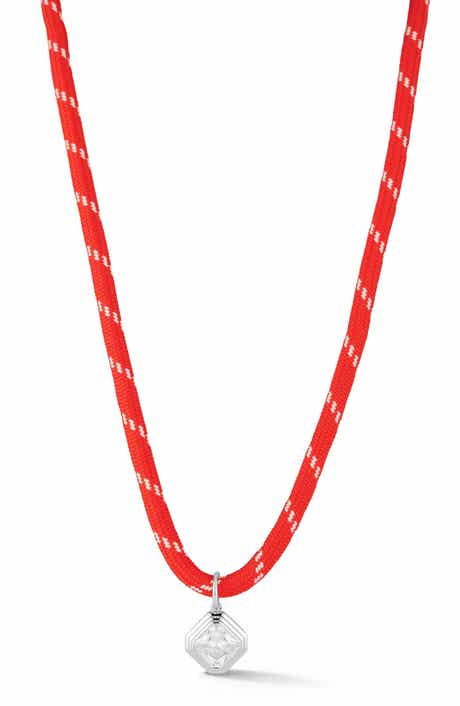 Solitaire Cubic Zirconia Pendant Necklace