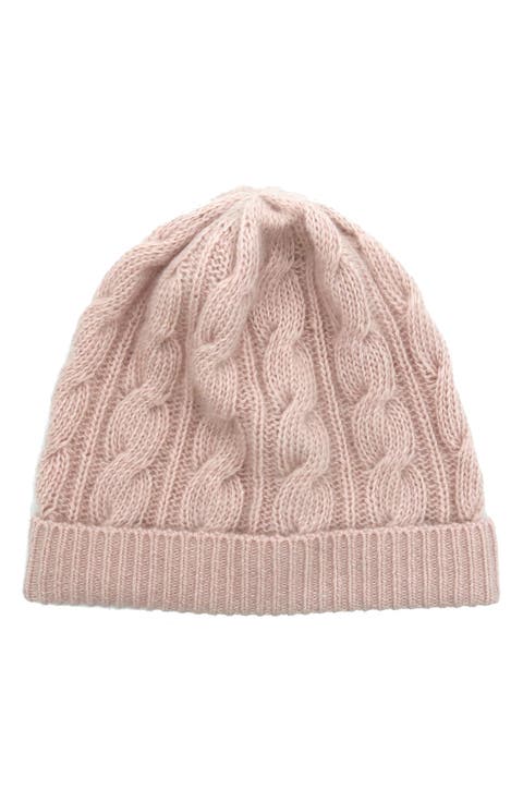 Cashmere Cable Knit Beanie