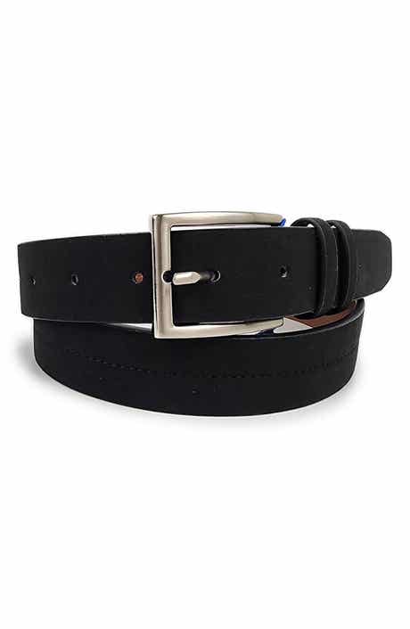 Vince Camuto Center Stitch Leather Belt
