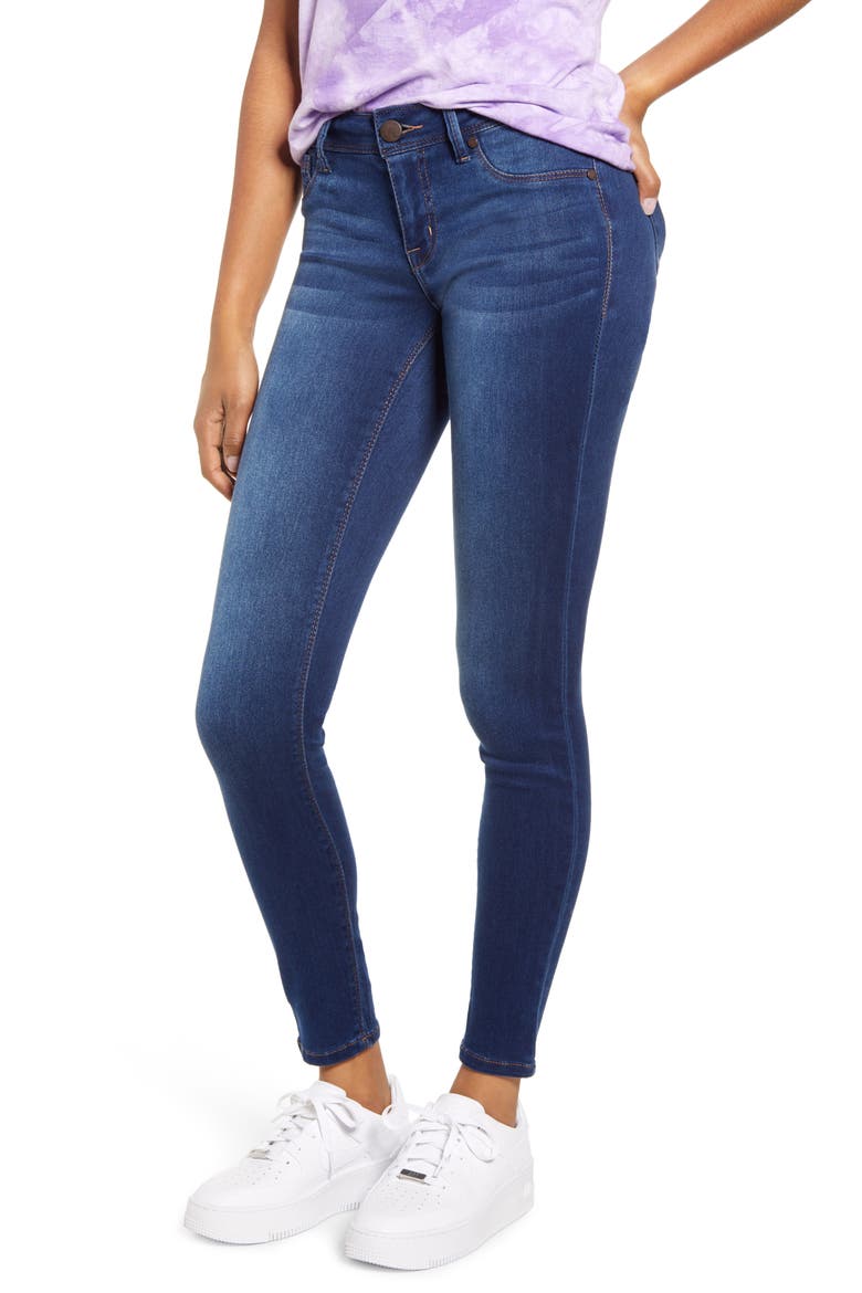 Butter Low Rise Skinny Jeans, Main, color, ZIGGY MED WASH