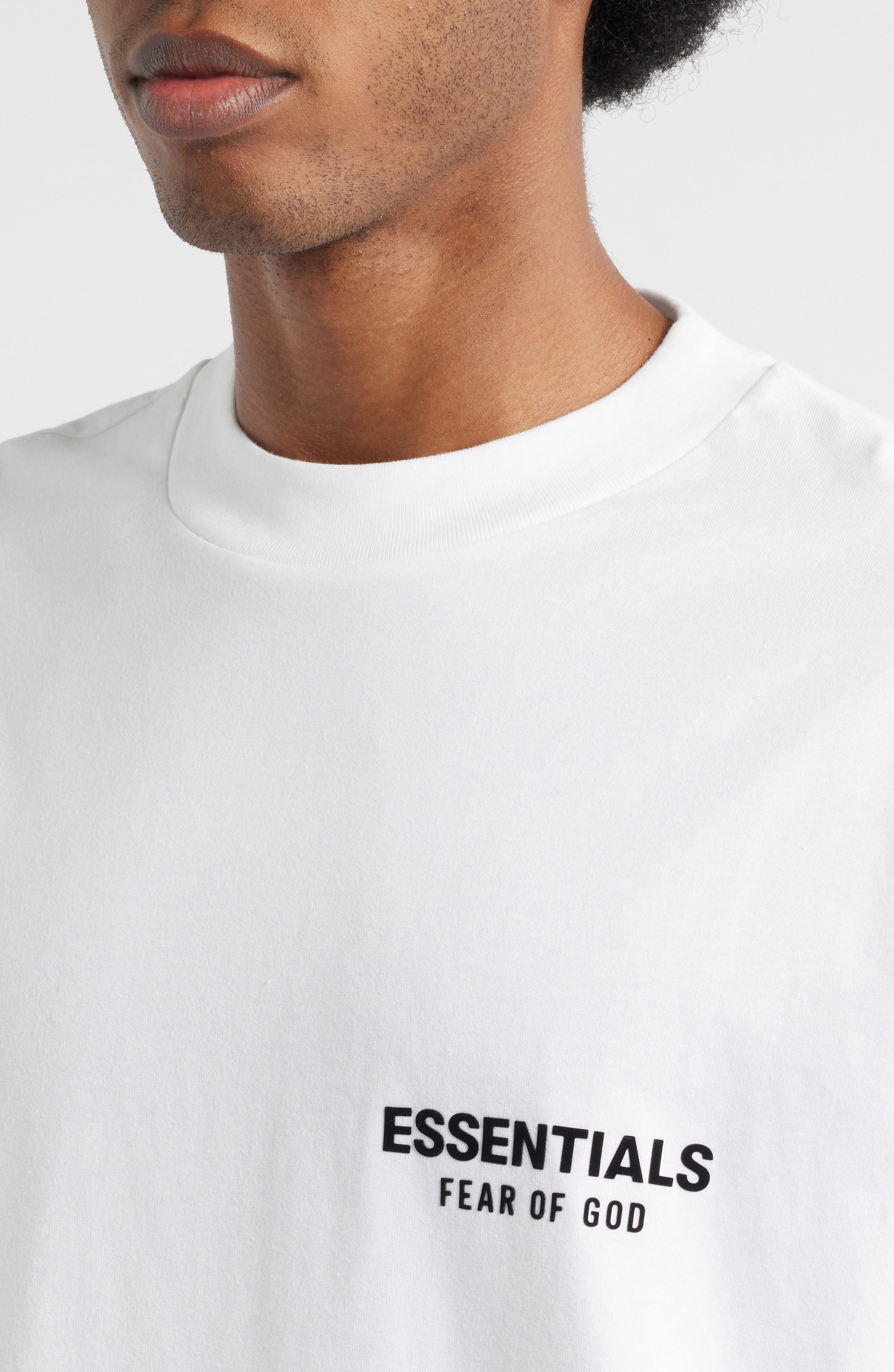 Fear of God Essentials Classic Fit Long Sleeve Graphic T-Shirt
