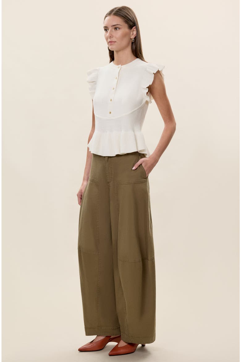 Edith Garment Dyed Jean, Alternate, color, Olive