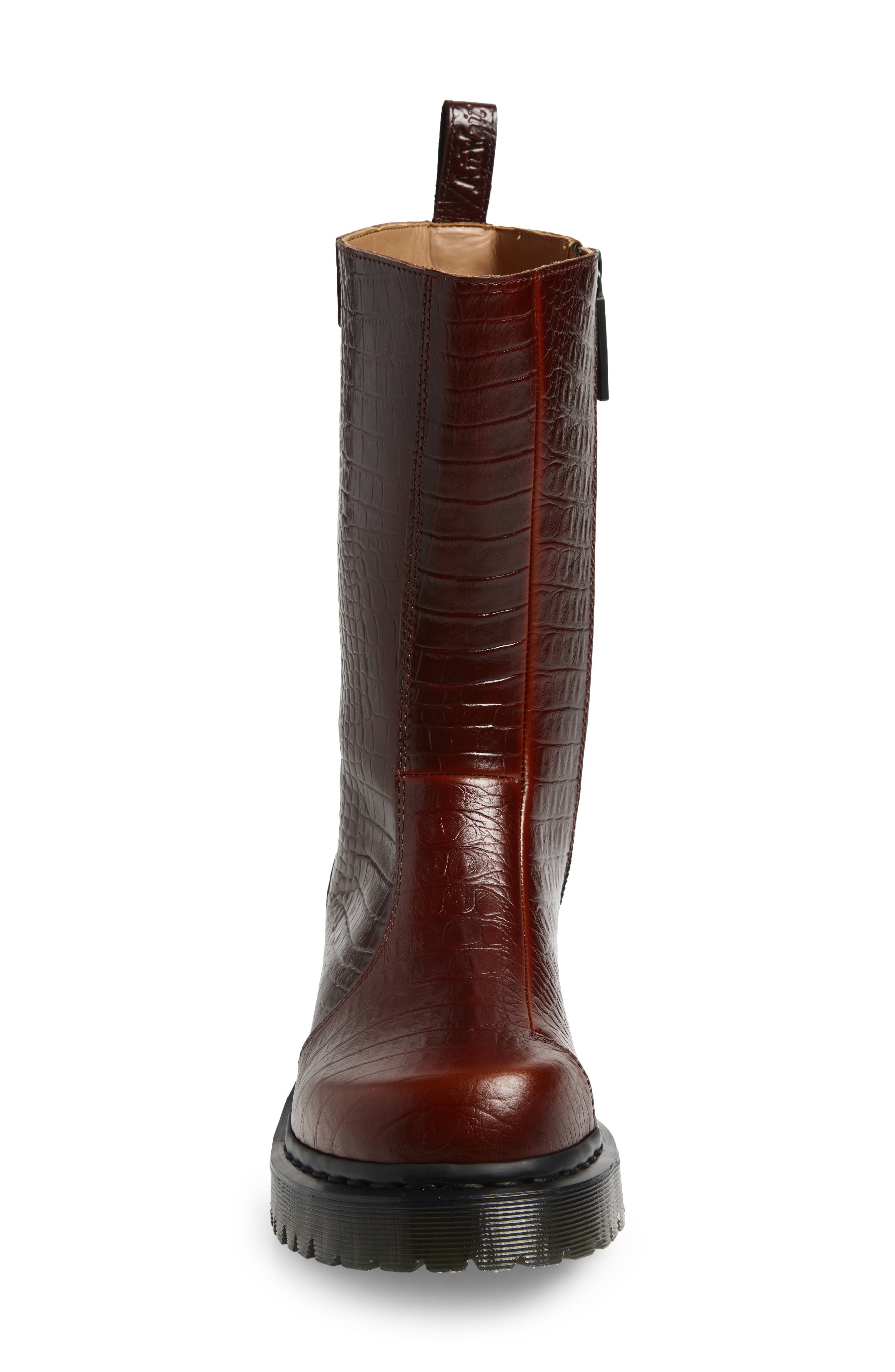 Dr. Martens Regena Refined Lug Sole Boot, Alternate, color, Mocha Brown