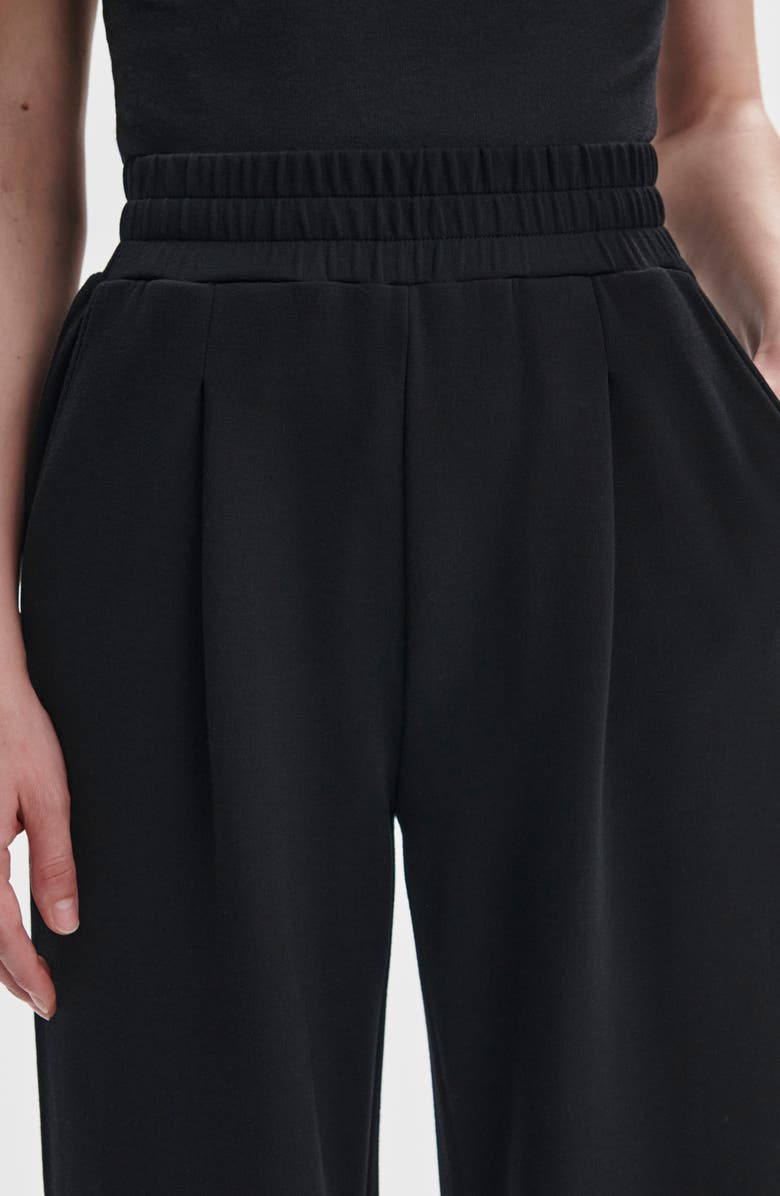 Varley Pleated Wide Leg Pants, Alternate, color, Black