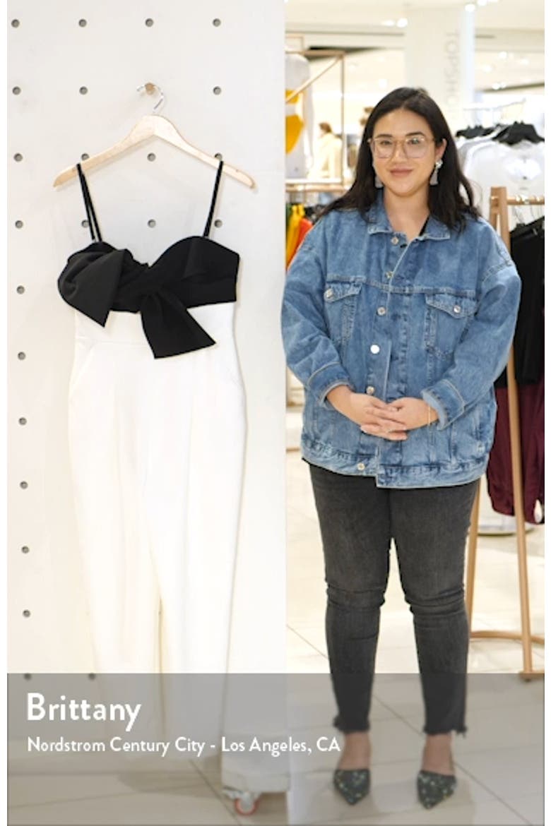 Two-Tone Bow Bodice Jumpsuit video
