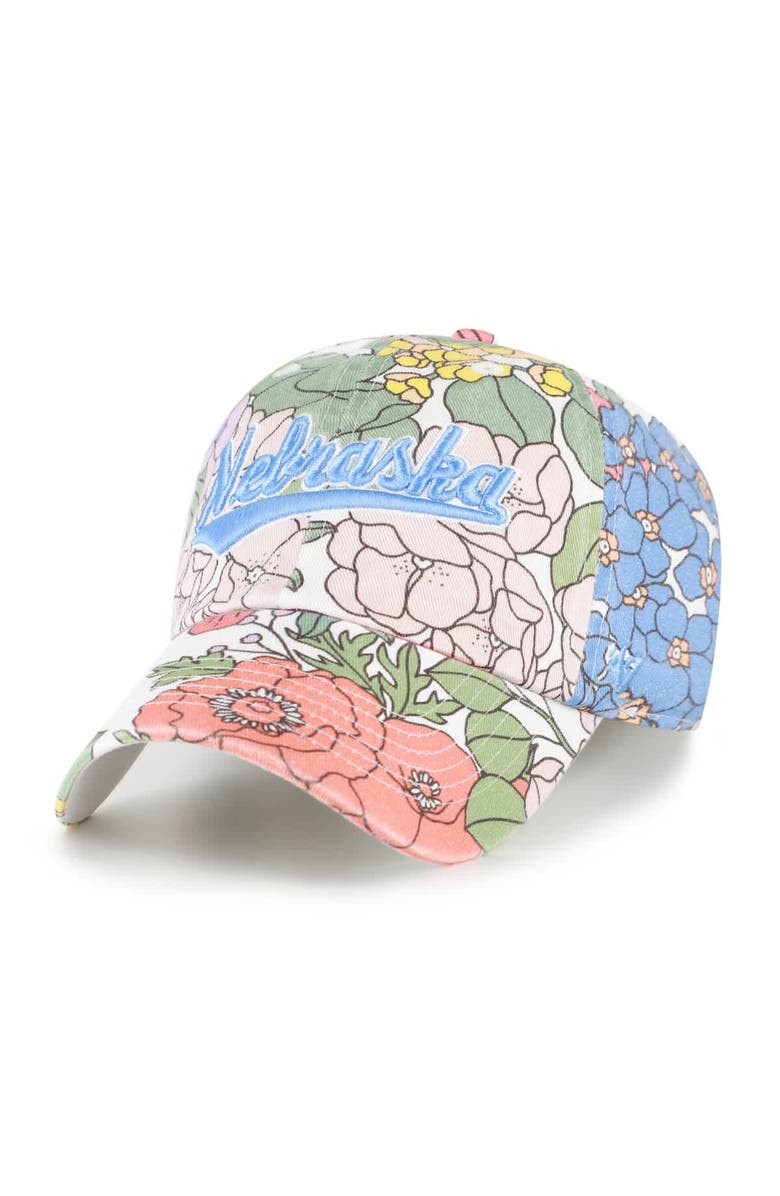 '47 Women's '47  Nebraska Huskers Florentina Clean Up Adjustable Hat, Main, color, Green
