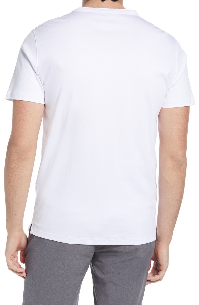 Robert Barakett Georgia Solid Henley Shirt, Alternate, color, White
