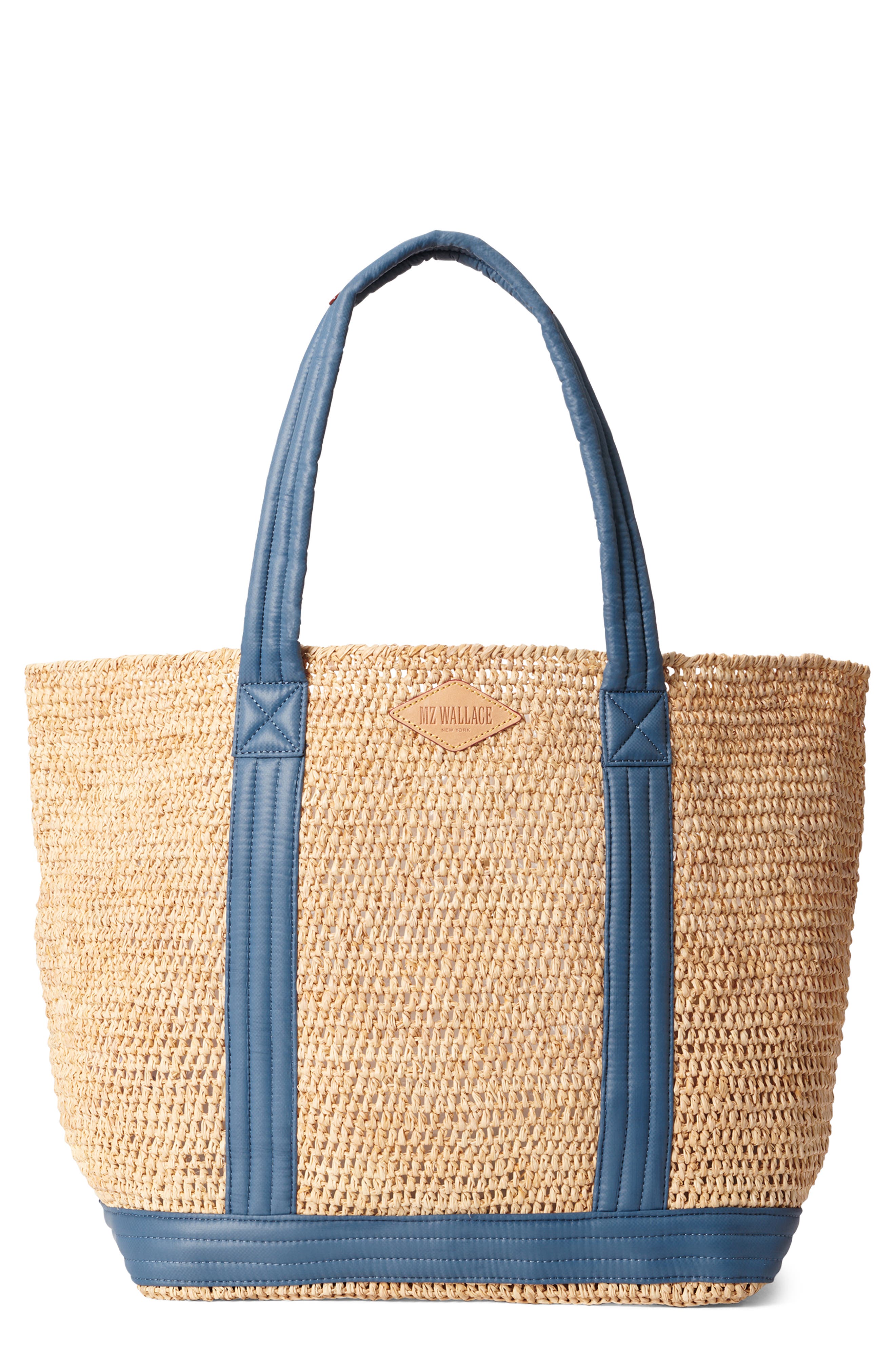 MZ Wallace Large Raffia Tote, Main, color, 