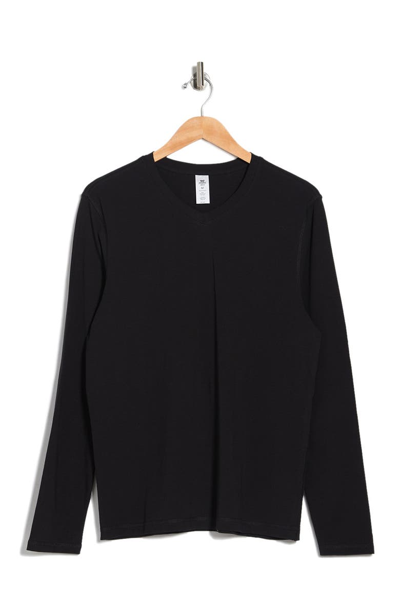 90 DEGREE BY REFLEX V-Neck Long Sleeve T-Shirt, Alternate, color, 