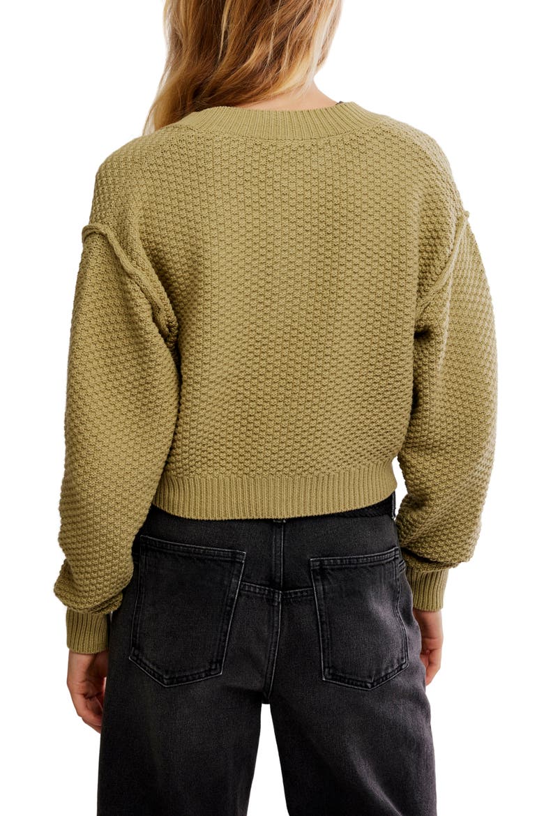 Lila Crop Cardigan, Alternate, color, WHISPERING WILLOW