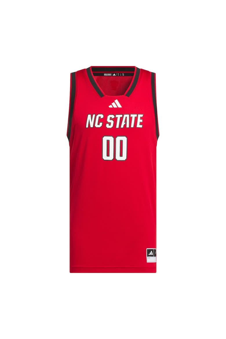 Men's adidas #00 Red NC State Wolfpack Replica Swingman Jersey, Main, color, Red