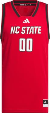 adidas Men's adidas #00 Red NC State Wolfpack Replica Swingman Jersey