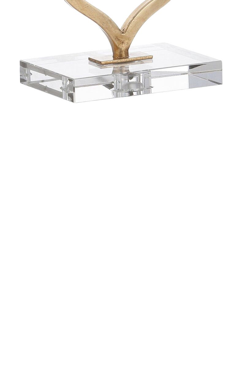 JONATHAN Y Levi 31.5" Metal/Crystal LED Table Lamp, Gold Leaf, Alternate, color, Gold