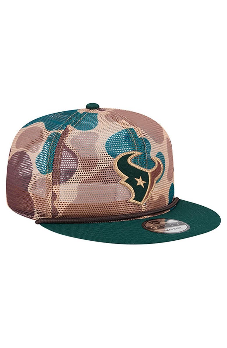 New Era Men's New Era Camo Houston Texans Duck Camo 9FIFTY Snapback Hat, Alternate, color, Camo