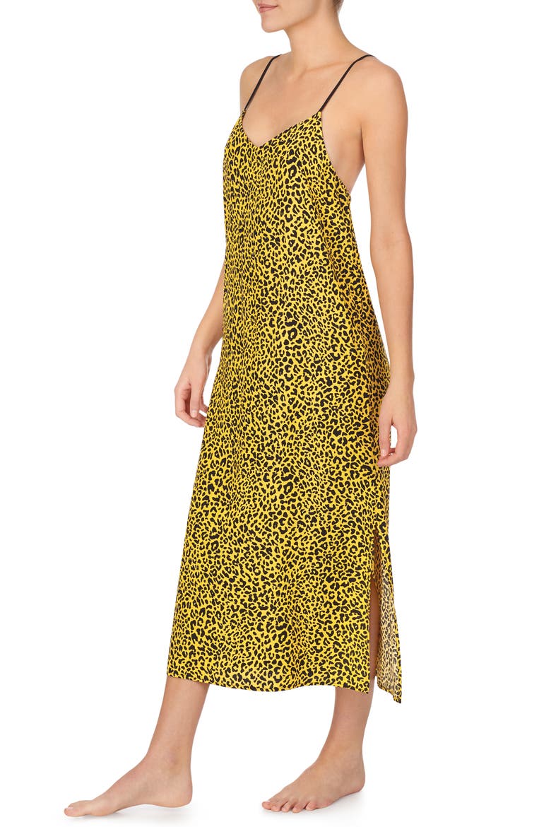 Marissa Longline Chemise, Alternate, color, YELLOW LEOPARD