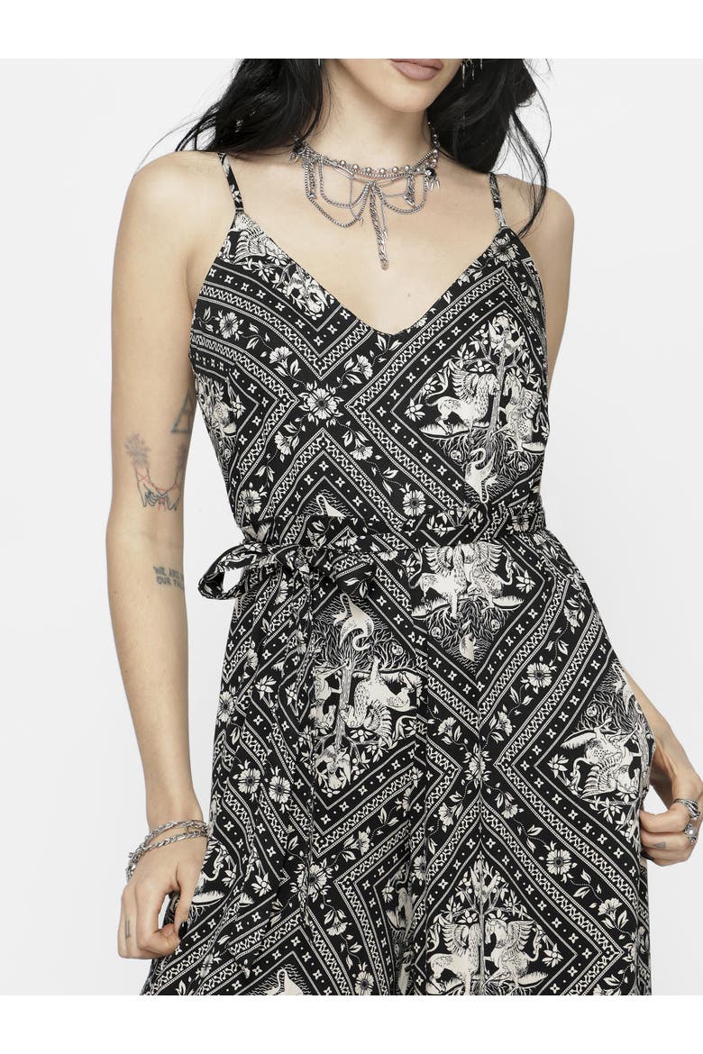 Hexweave Wide Leg Cami Jumpsuit, Alternate, color, Black