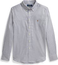 Polo Ralph Lauren Kids' Performance Oxford Long Sleeve Button-Down Shirt