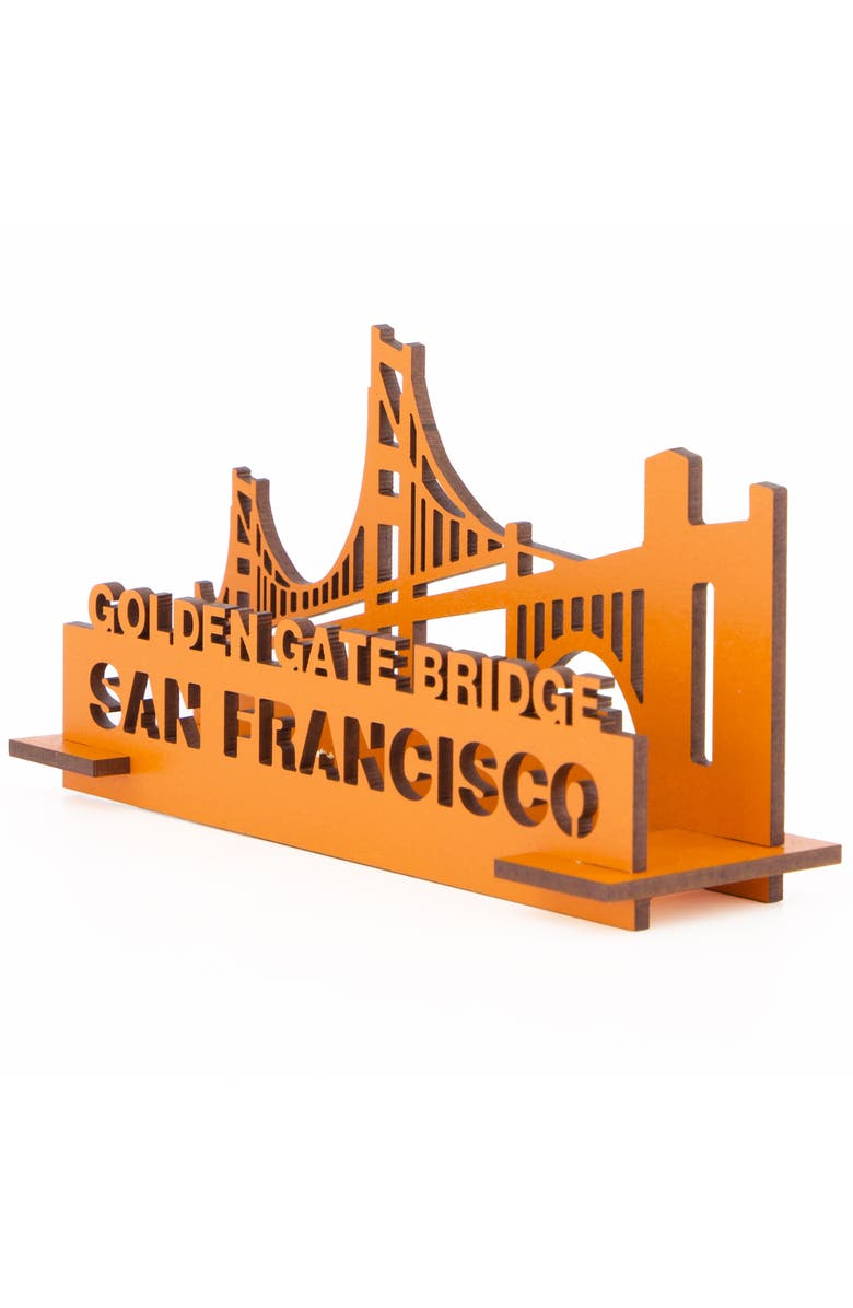 Little 
Wood Woodlet Medium Golden Gate Bridge, 3D Wooden Kitset, Ages 6+, Alternate, color, Multicolored