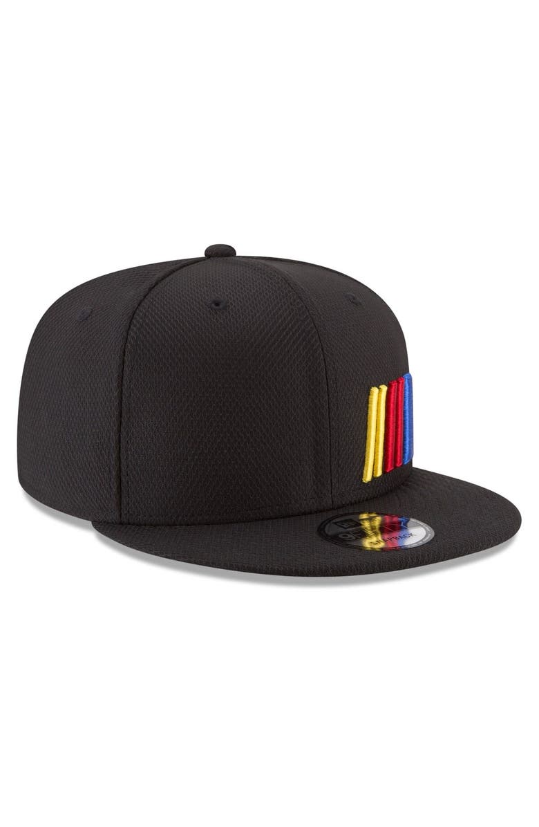 New Era Men's New Era Black NASCAR Logo 9FIFTY Snapback Hat, Alternate, color,