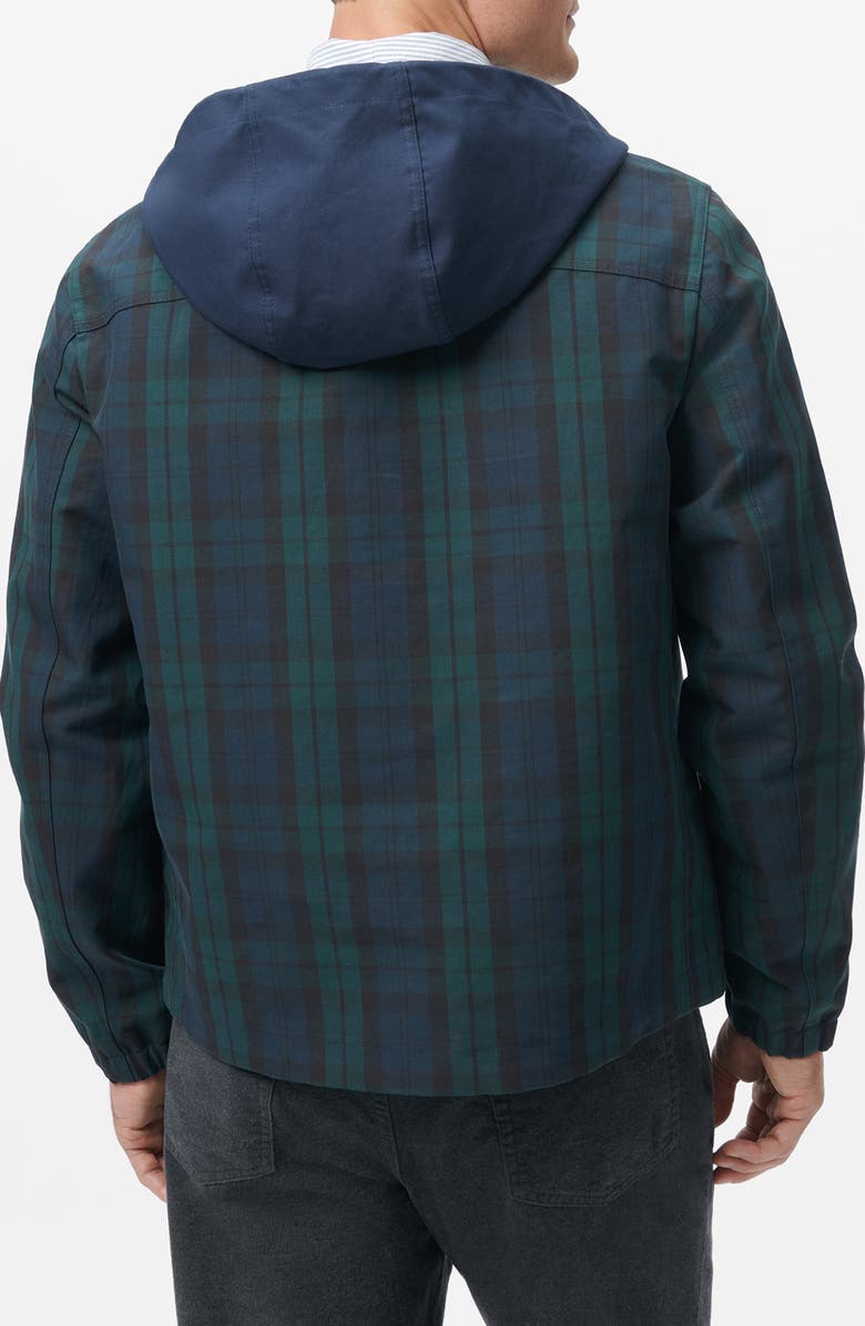 Brooks Brothers Water Repellent Windbreaker, Alternate, color, Navy Multi