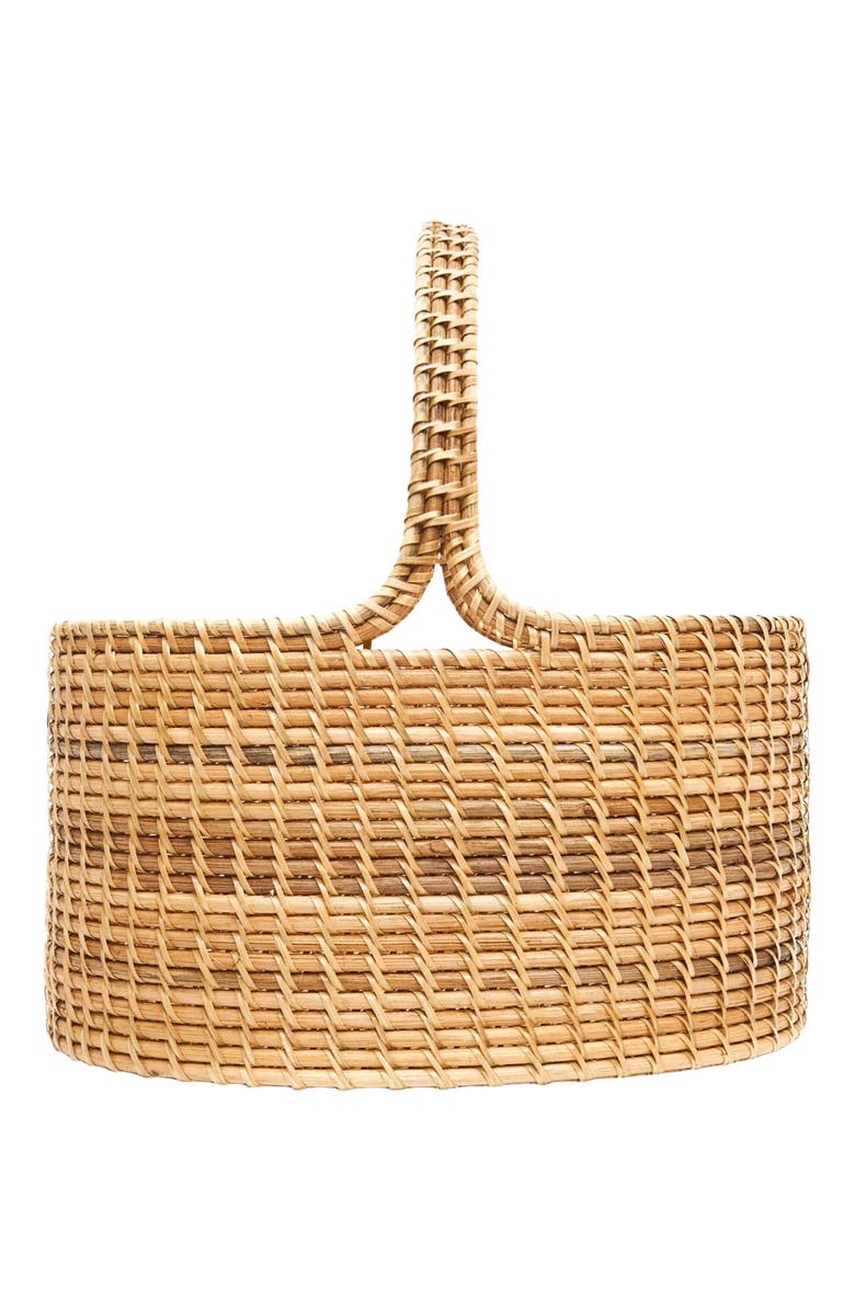 Kubo Rattan Oval Market Basket, Alternate, color, 