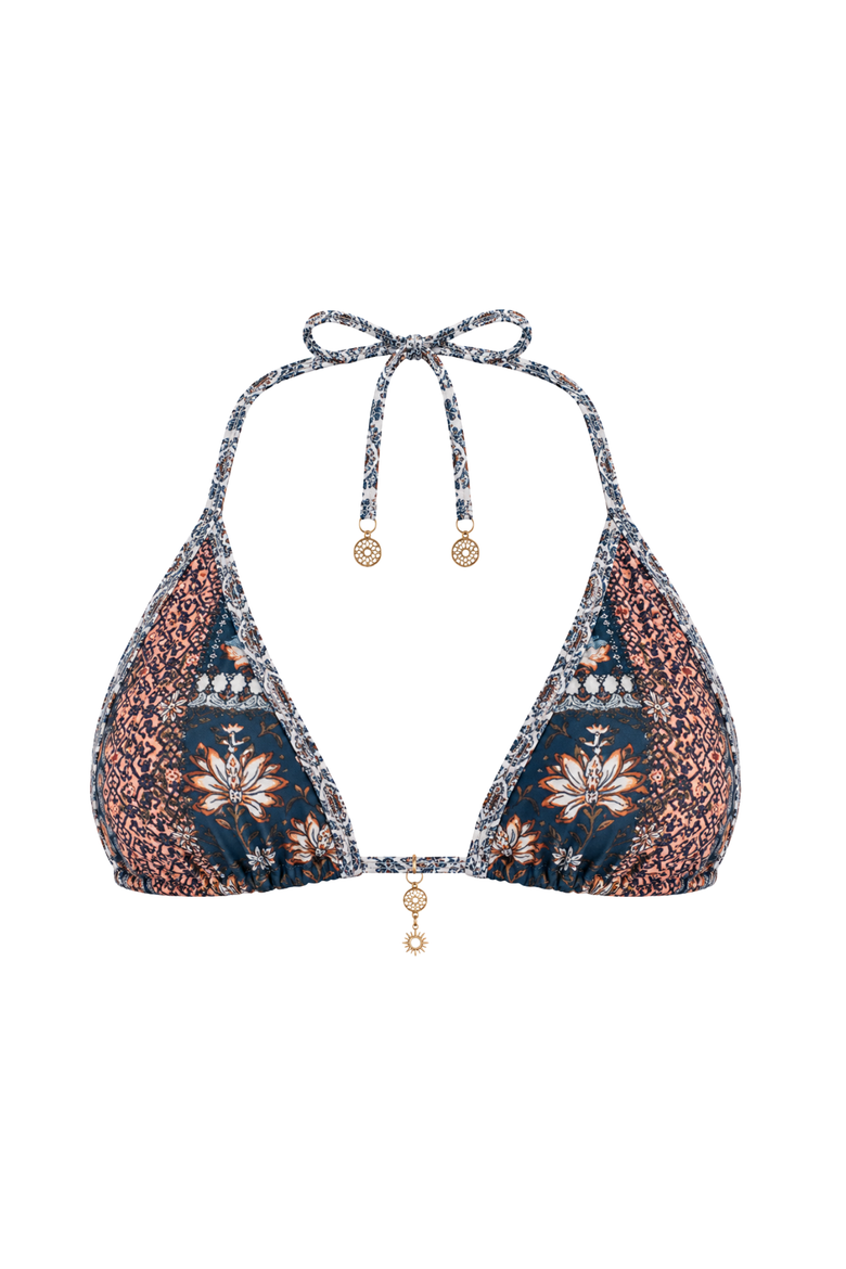 Ellie Bikini Top, Main, color, Navy Mosaic