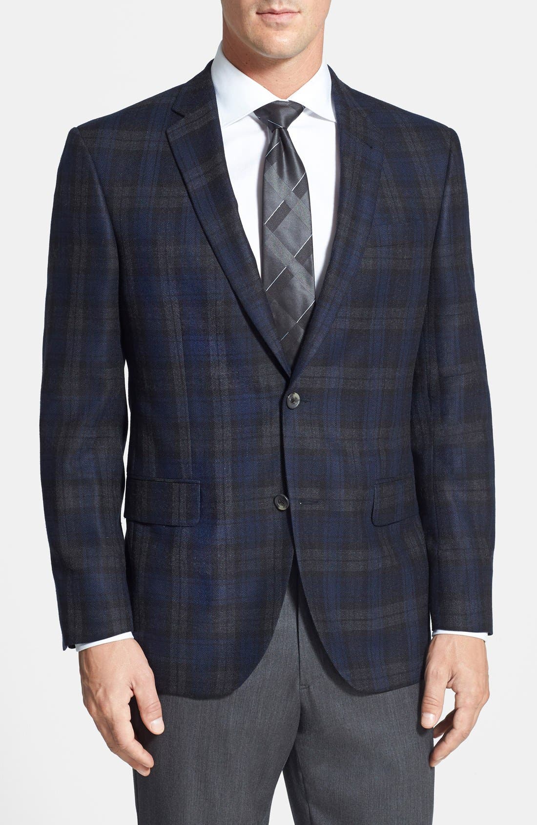 David Donahue 'Carey' Classic Fit Plaid Sport Coat (Men) | Nordstrom