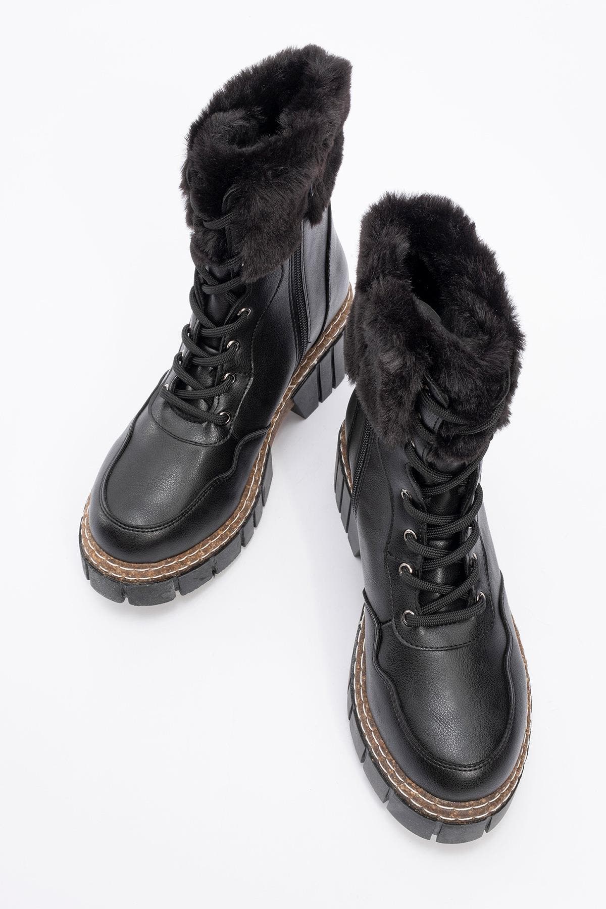 Prologue Shoes Faith Fur Chunky Boot, Alternate, color, 