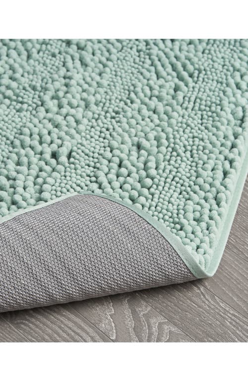 Laura Ashley Chenille Set Of 2 Bath Rugs In Sage Green