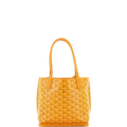 Anjou Reversible Tote Coated Canvas Mini