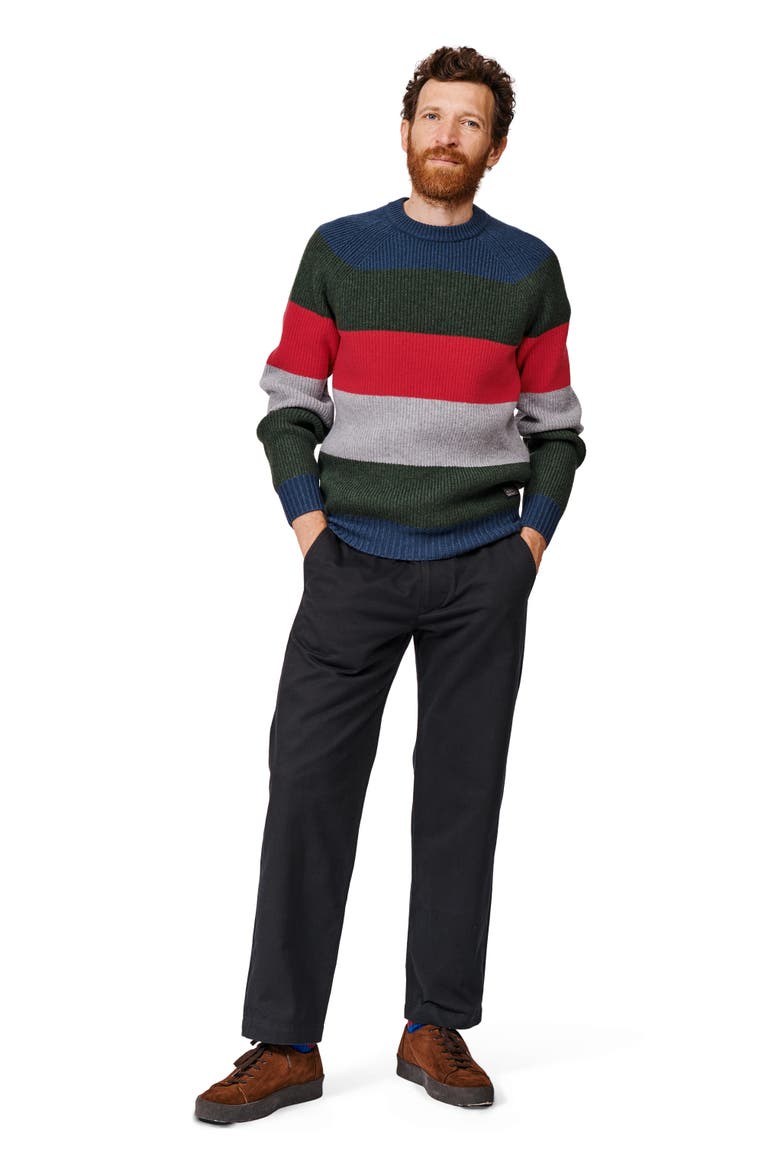 Pitt Block Stripe Crew Neck Sweater, Alternate, color, Block Stripe
