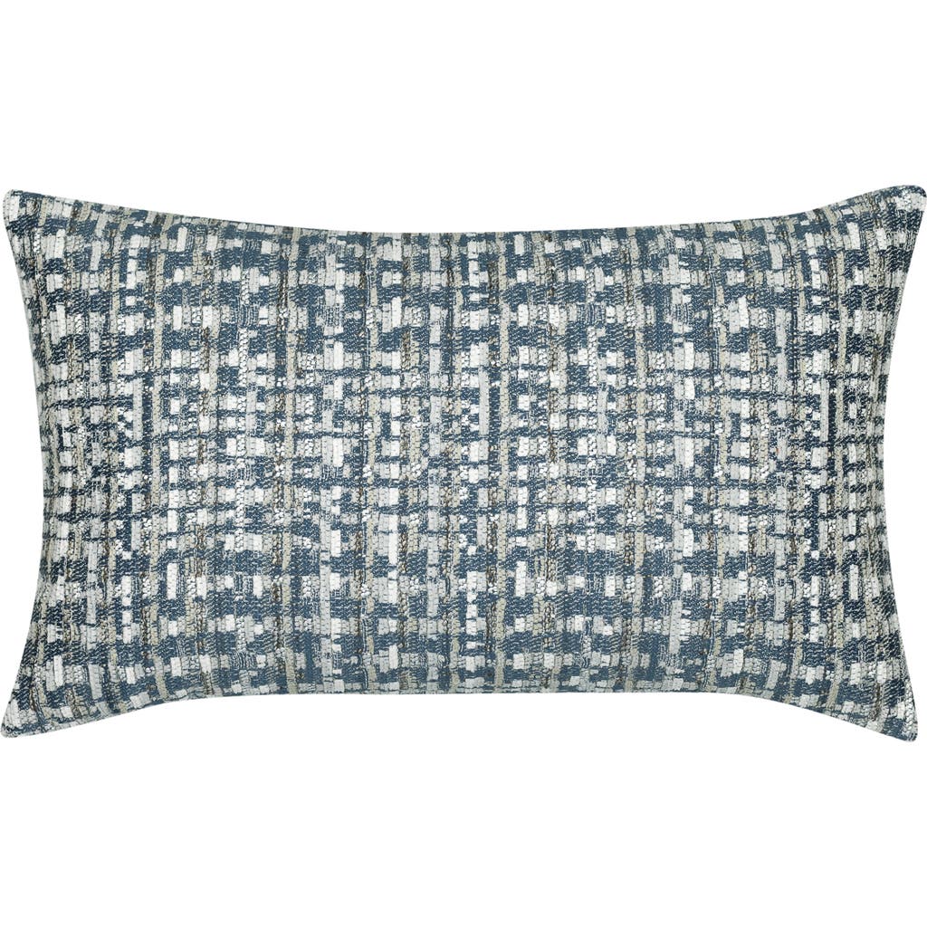 Elaine Smith Channel Indoor & Outdoor Woven Accent Pillow In Blue