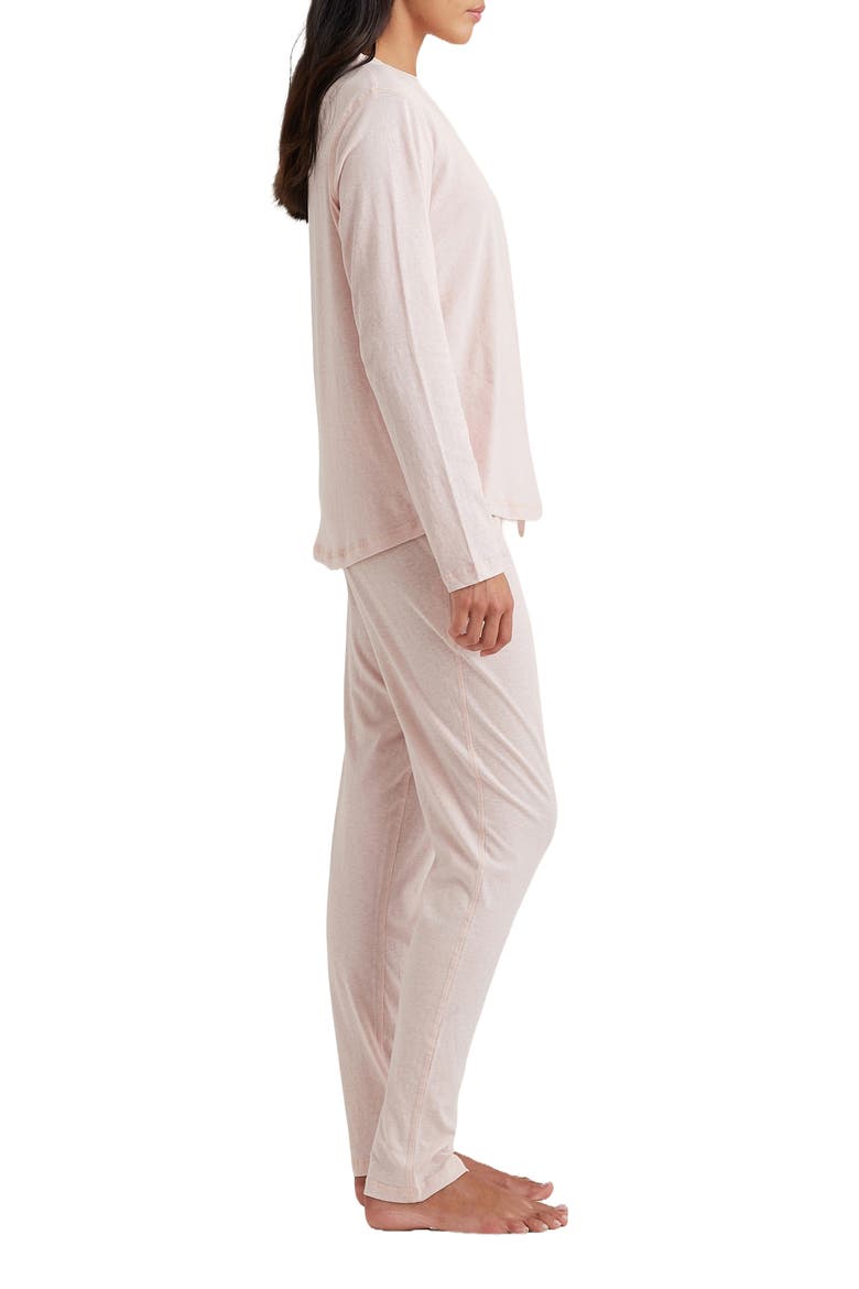 Jada Long Sleeve Cotton Pajama Top, Alternate, color, PAPINELLE PINK
