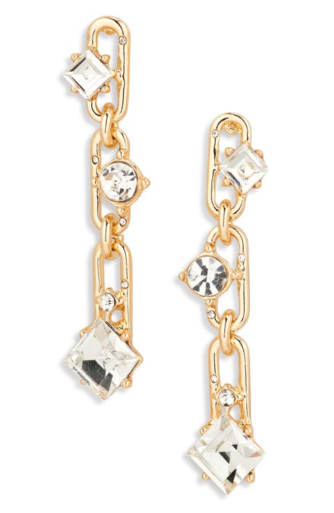 Crystal Linear Drop Earrings