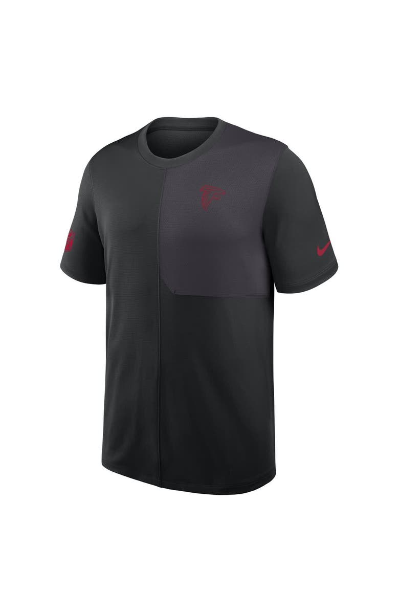 Nike Men's Nike Black Atlanta Falcons Sideline UV Performance Coach Shirt, Alternate, color, Black