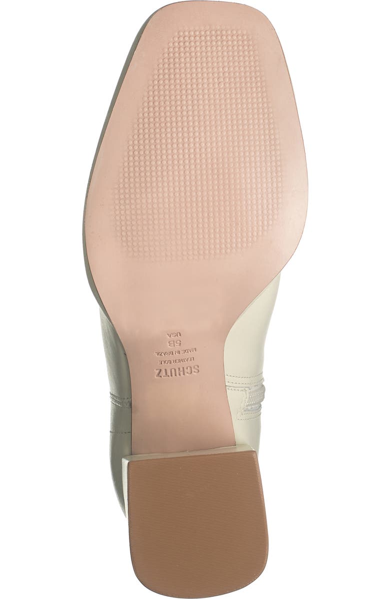 Schutz Mariane Leather Block Heel Zip Boot, Alternate, color,