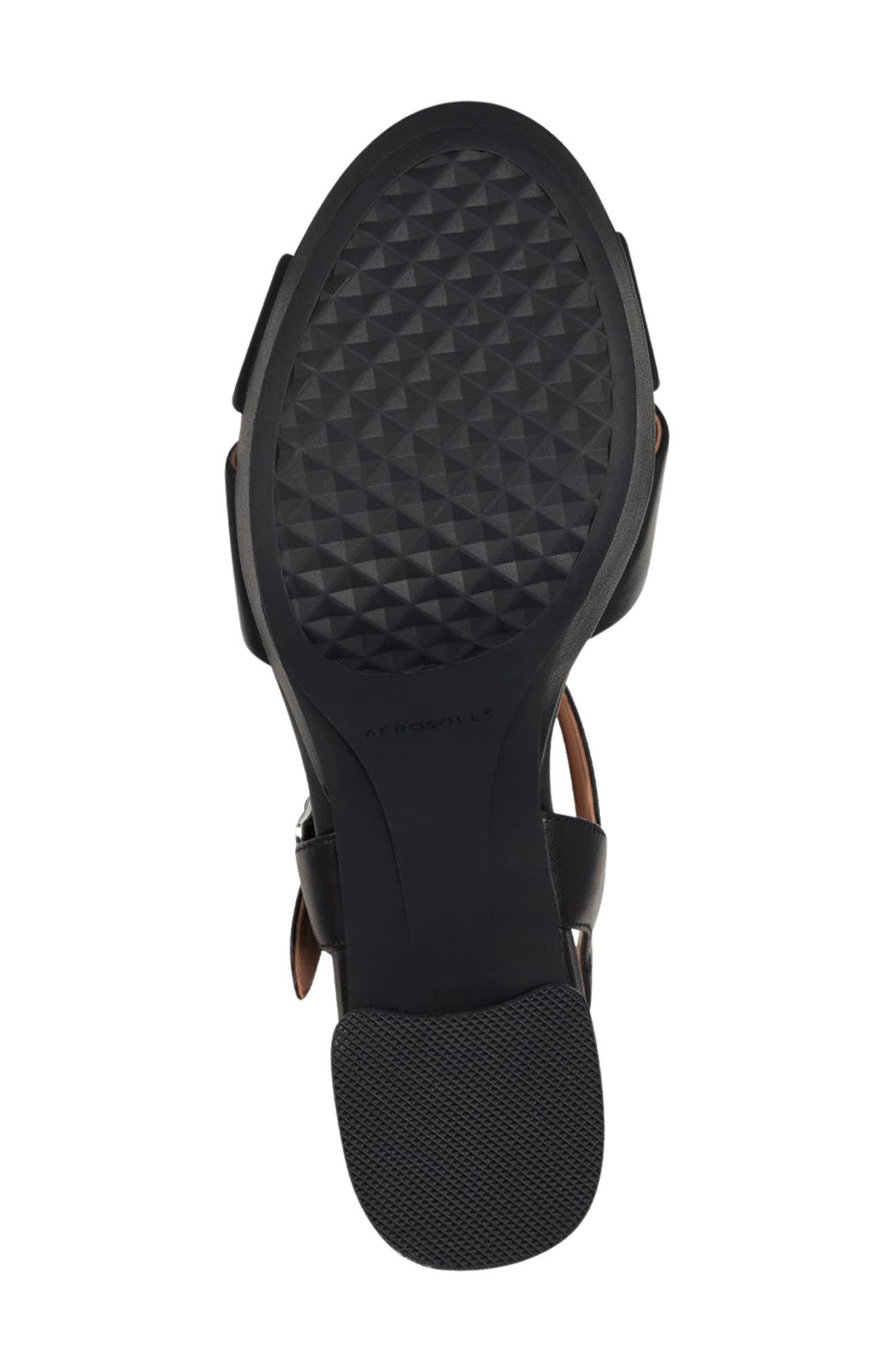 Aerosoles Cosmos Sandal - Wide Width Available, Alternate, color, Black Leather