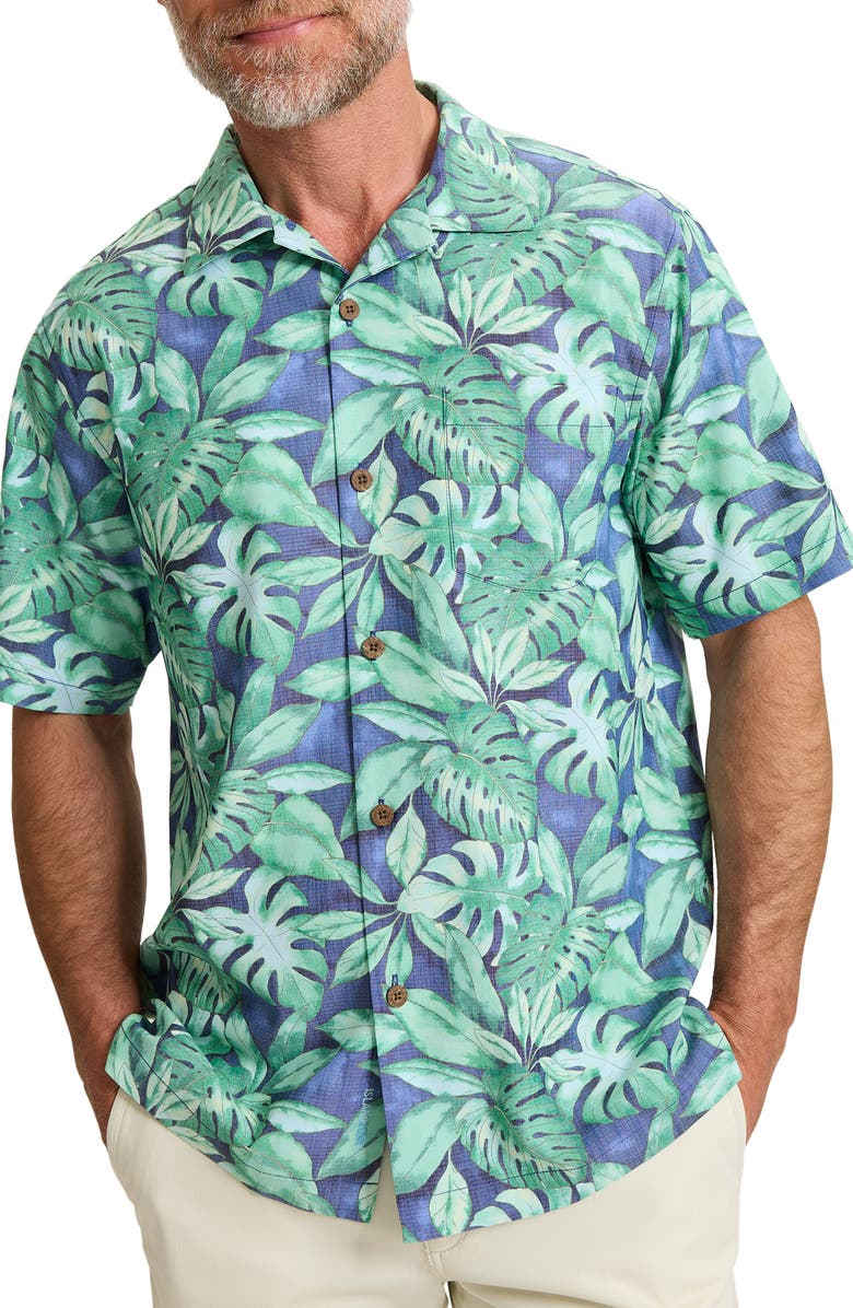 Tommy Bahama Coastal Ease Tropic Fringe IslandZone<sup>®</sup> Camp Shirt, Main, color,