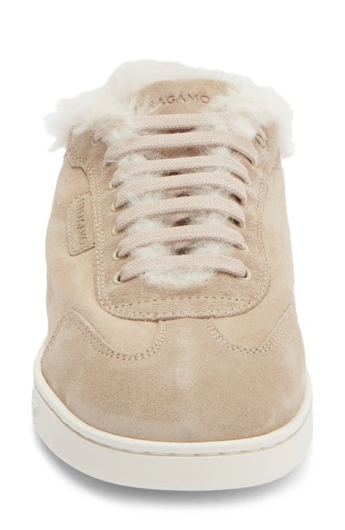 Ferragamo Thea Low Top Sneaker In Brown