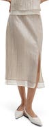 rag & bone Suki Metallic Midi Skirt