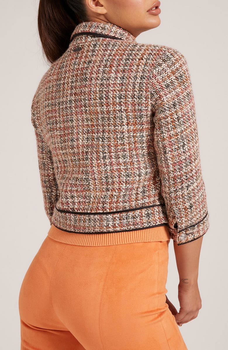 GUESS Kellie Tweed Jacket, Alternate, color,