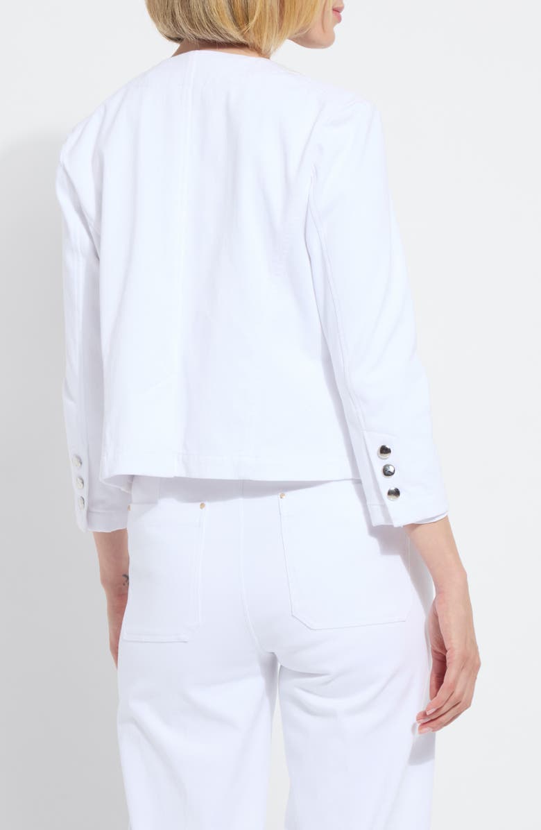 Lysse Arbor Embroidered Cotton Blend Jacket, Alternate, color, White