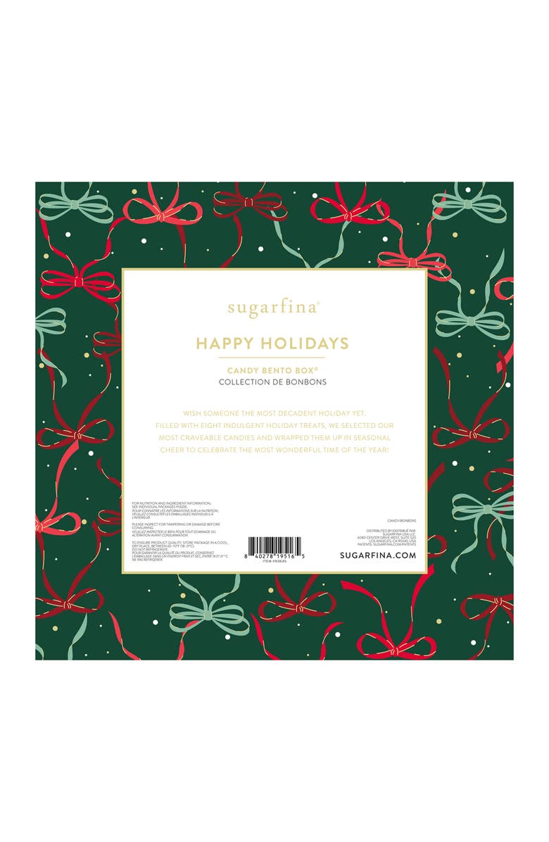 sugarfina Happy Holidays 8-Cube Candy Bento Box Gift, Alternate, color,