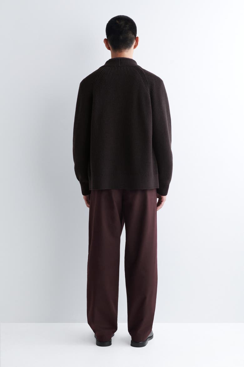 Cotton Regular-Fit Straight-Leg Chinos, Alternate, color, BORDEAUX